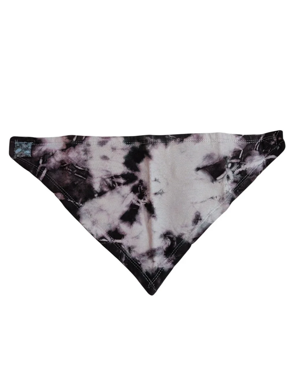 NWOT Tie-Dye Triangle Pet Bandana / Baby Bandaid Bib in Black And White